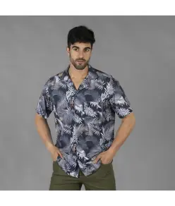 Camicia uomo colleto a revers hawaii Garys