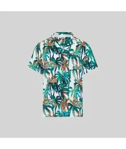 Camicia uomo colleto a revers hawaii Garys