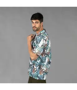 Camicia uomo colleto a revers hawaii Garys
