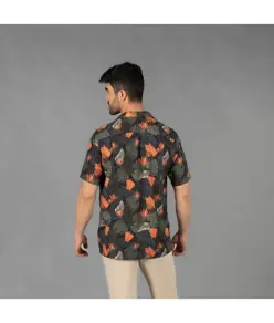 Camicia uomo colleto a revers hawaii Garys