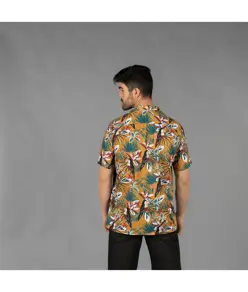 Camicia uomo colleto a revers hawaii Garys