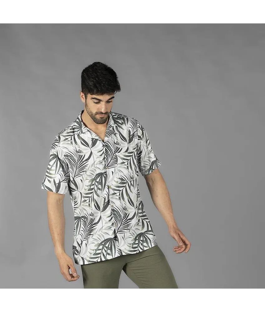 Camicia uomo colleto a revers hawaii Garys