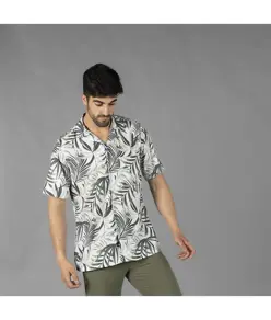 Camicia uomo colleto a revers hawaii Garys