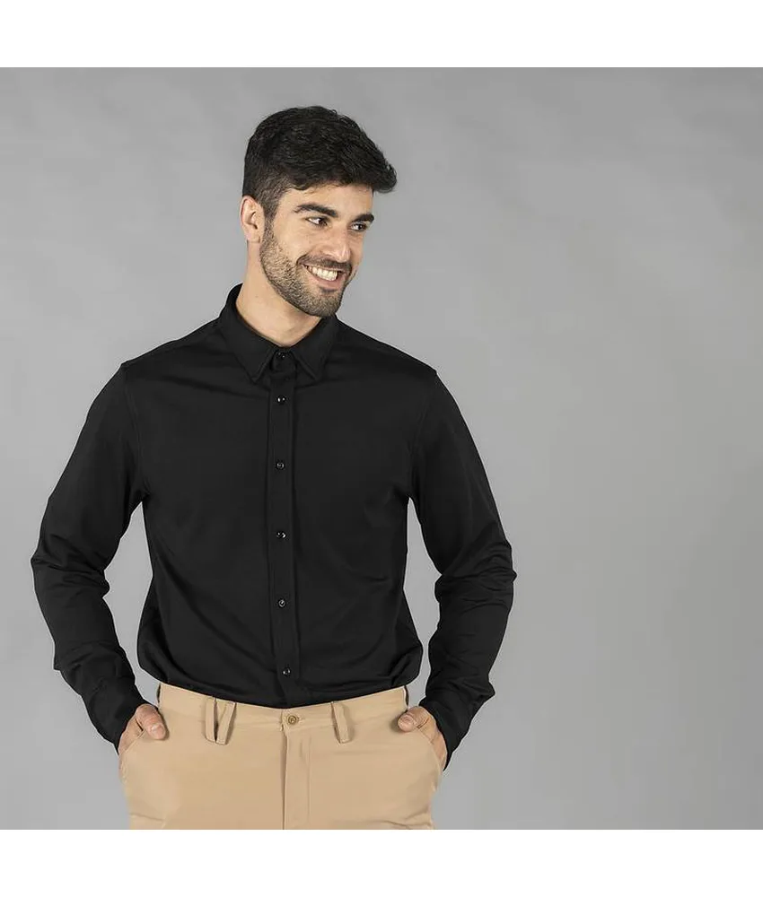 Camicia uomo interlock collo rotondo luzon Garys