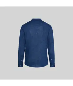 Camicia uomo lino/cotone collo coreana tiwi Garys