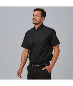 Camicia uomo m/c c/mao slim fit elastan Garys