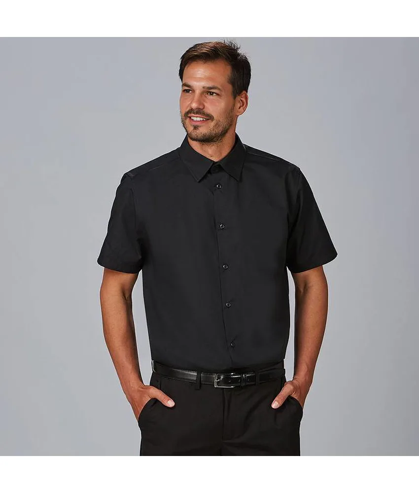 Camicia uomo m/c slim fit elastan Garys