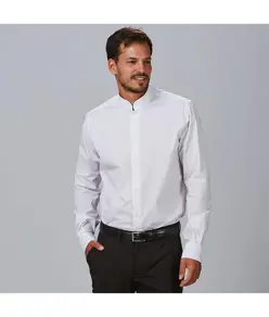 Camicia uomo m/l c/mao slim fit elastan Garys