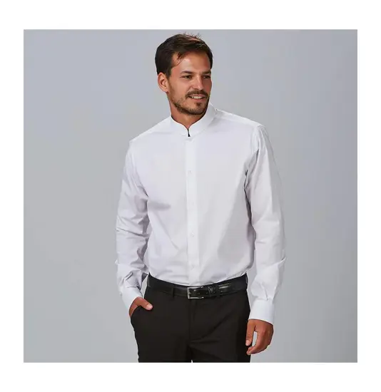 Camicia uomo m/l c/mao slim fit elastan Garys