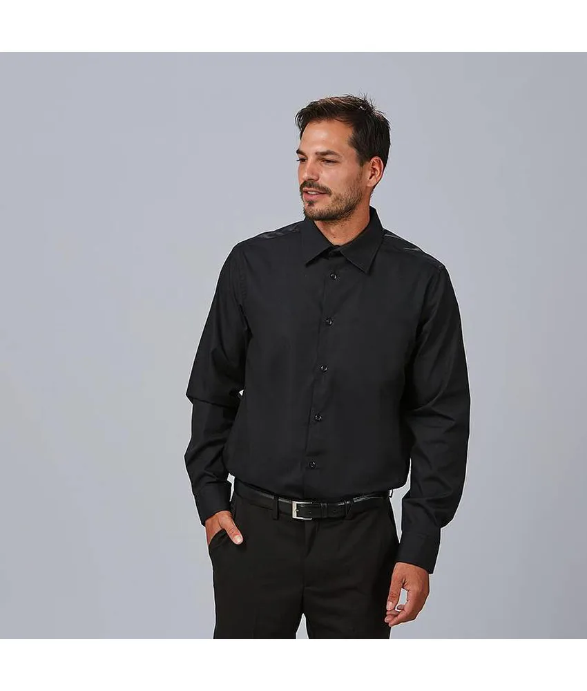 Camicia uomo m/l slim fit elastan Garys