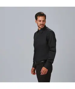 Camicia uomo m/l slim fit elastan Garys