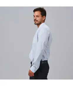 Camicia uomo slim fit fil a fil c/coreana marcello Garys
