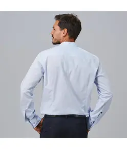 Camicia uomo slim fit fil a fil c/coreana marcello Garys