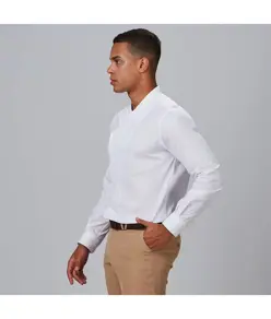 Camicia uomo slim fit fil a fil c/coreana marcello Garys