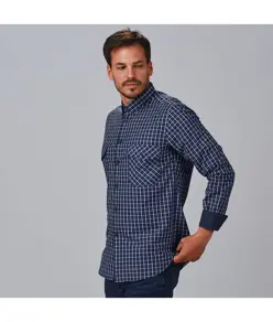 Camicia uomo slim fit quadri fausto Garys