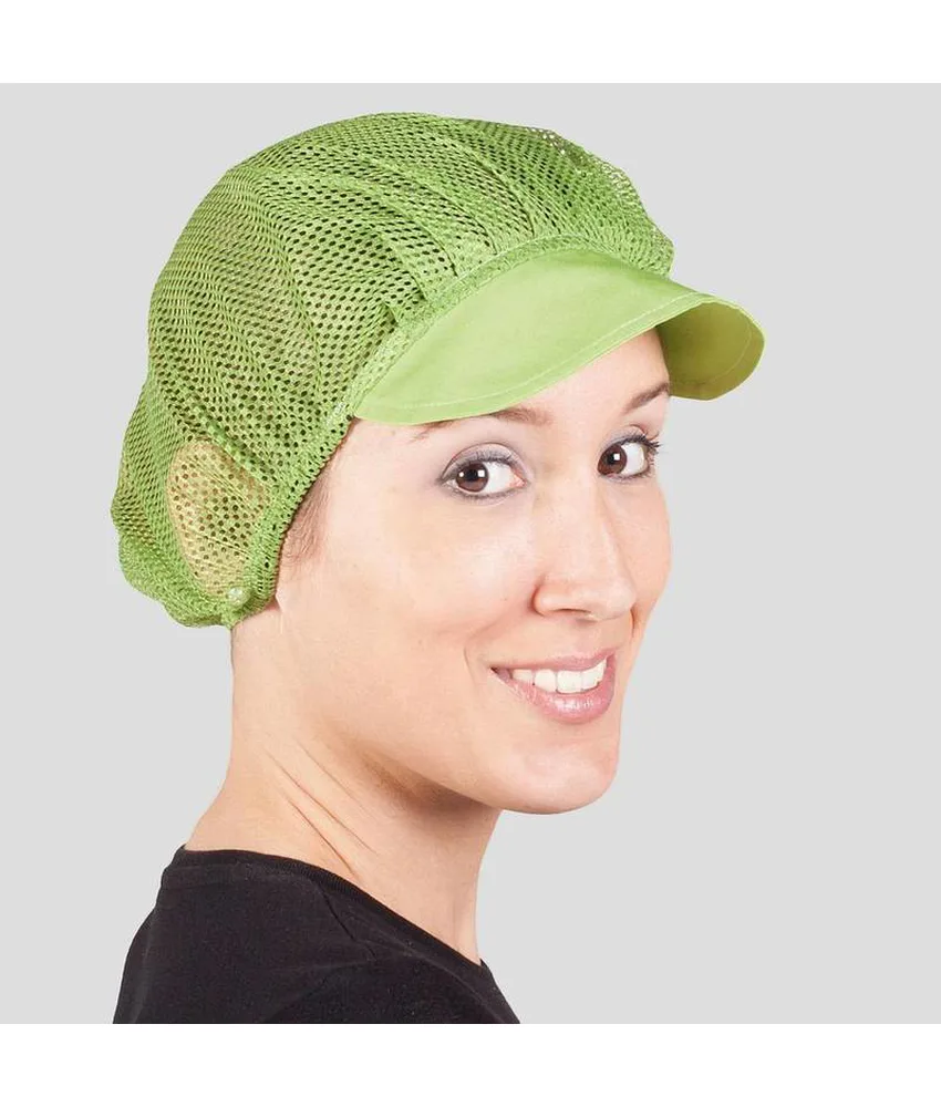 10 Cappellini donna rete e visiera colorato Garys, 200 gr/m²