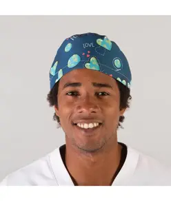 Cappellino chirurgo con lacci tessuto riciclato Garys