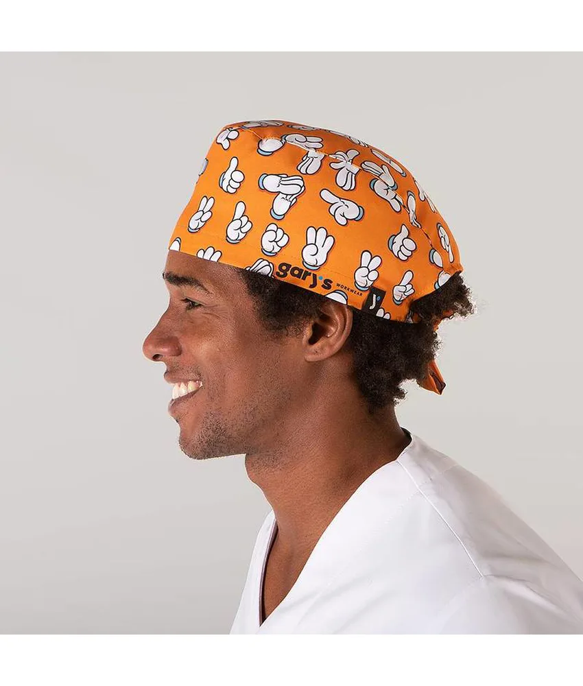 Cappellino chirurgo lacci con stampa Garys