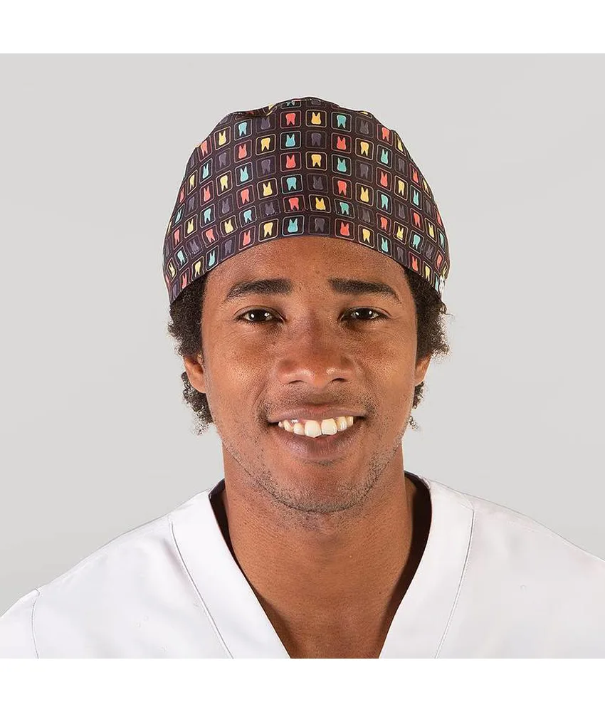 Cappellino chirurgo lacci con stampa Garys