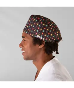 Cappellino chirurgo lacci con stampa Garys
