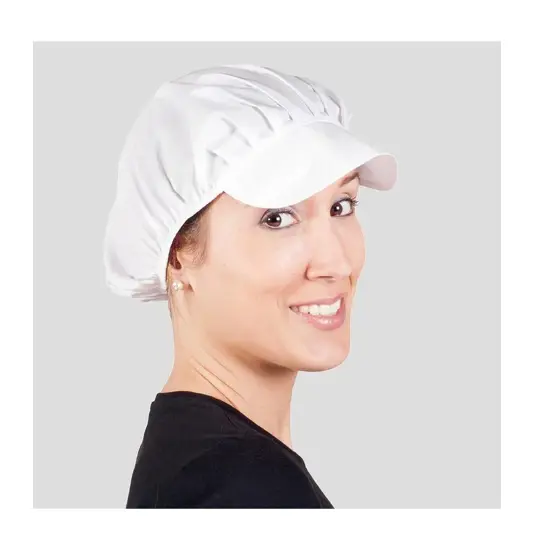 Cappellino donna popeline bianca (paq. 10 Un.) Garys