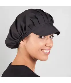 Cappellino donna popeline nero (paq. 10 Un.) Garys
