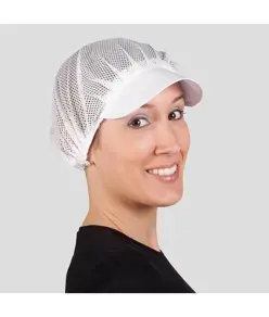 Cappellino donna rete visiera bianca (paq. 10 Un.) Garys