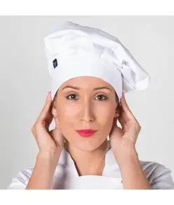 Cappellino gran chef bianco con velcro Garys