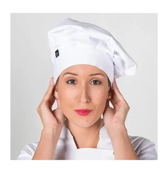 Cappellino gran chef bianco con velcro Garys