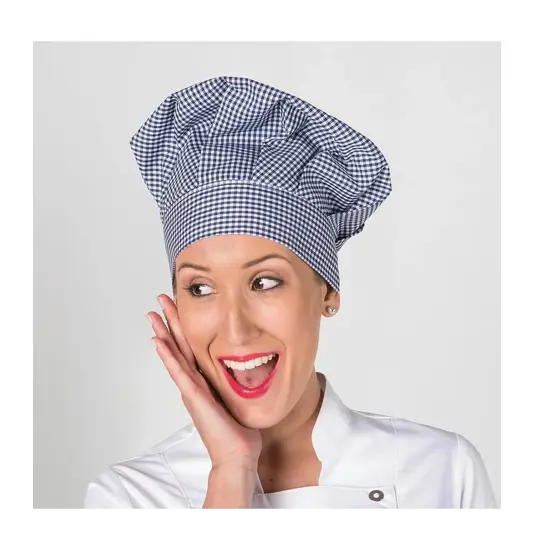 Cappellino gran chef vichy con velcro Garys