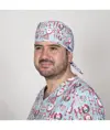 Cappello da chirurgo a strisce natalizie Garys