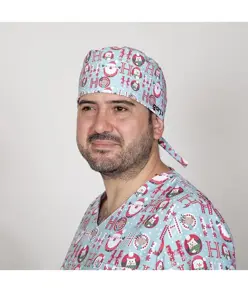 Cappello da chirurgo a strisce natalizie Garys