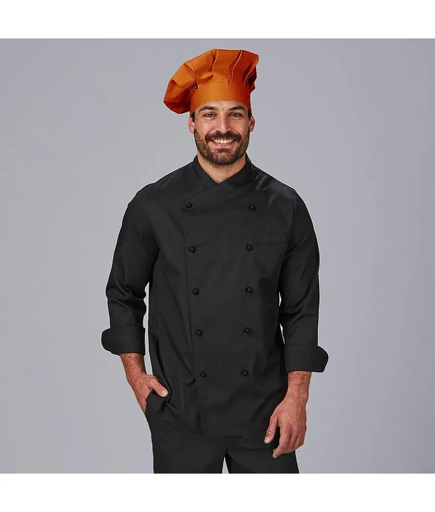 Cappello gran chef velcro sarga poliestere Garys