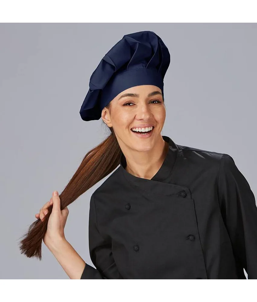 Cappello gran chef velcro sarga poliestere Garys