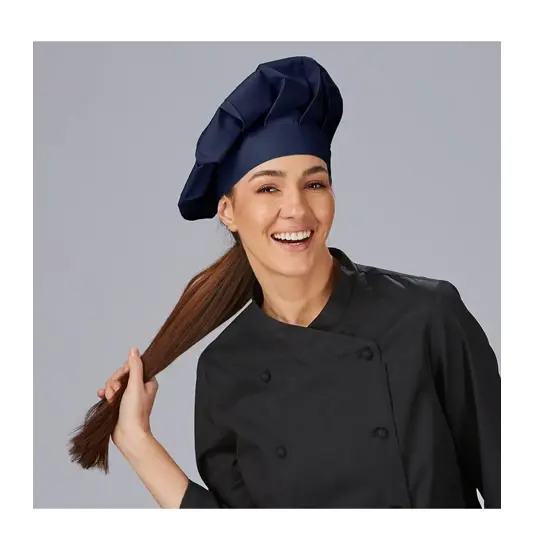 Cappello gran chef velcro sarga poliestere Garys