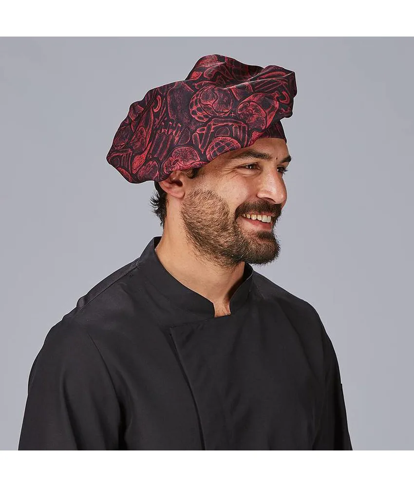 Cappello gran chef velcro stampa Garys