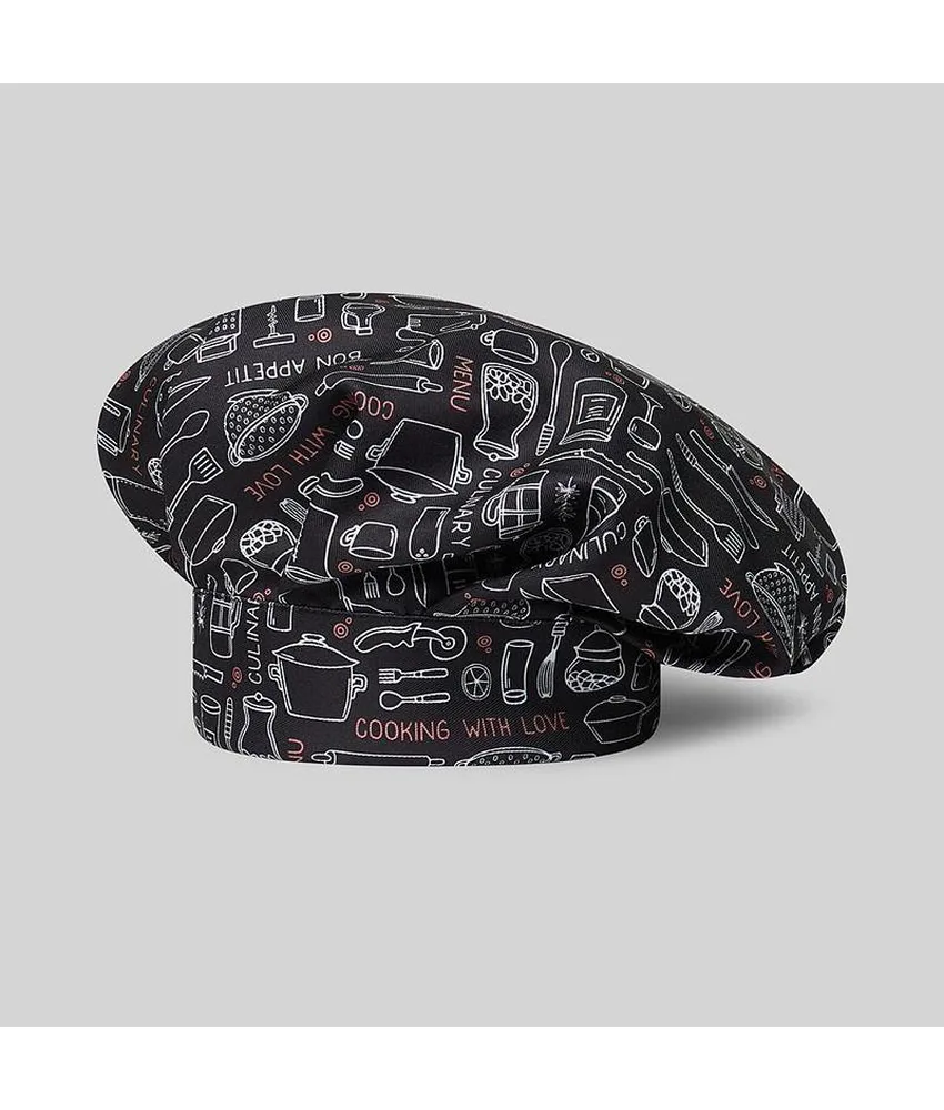 Cappello gran chef velcro stampa Garys