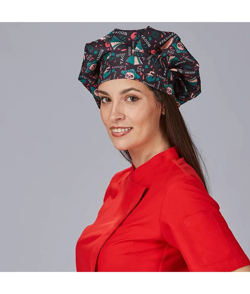 Cappello gran chef velcro stampa Garys