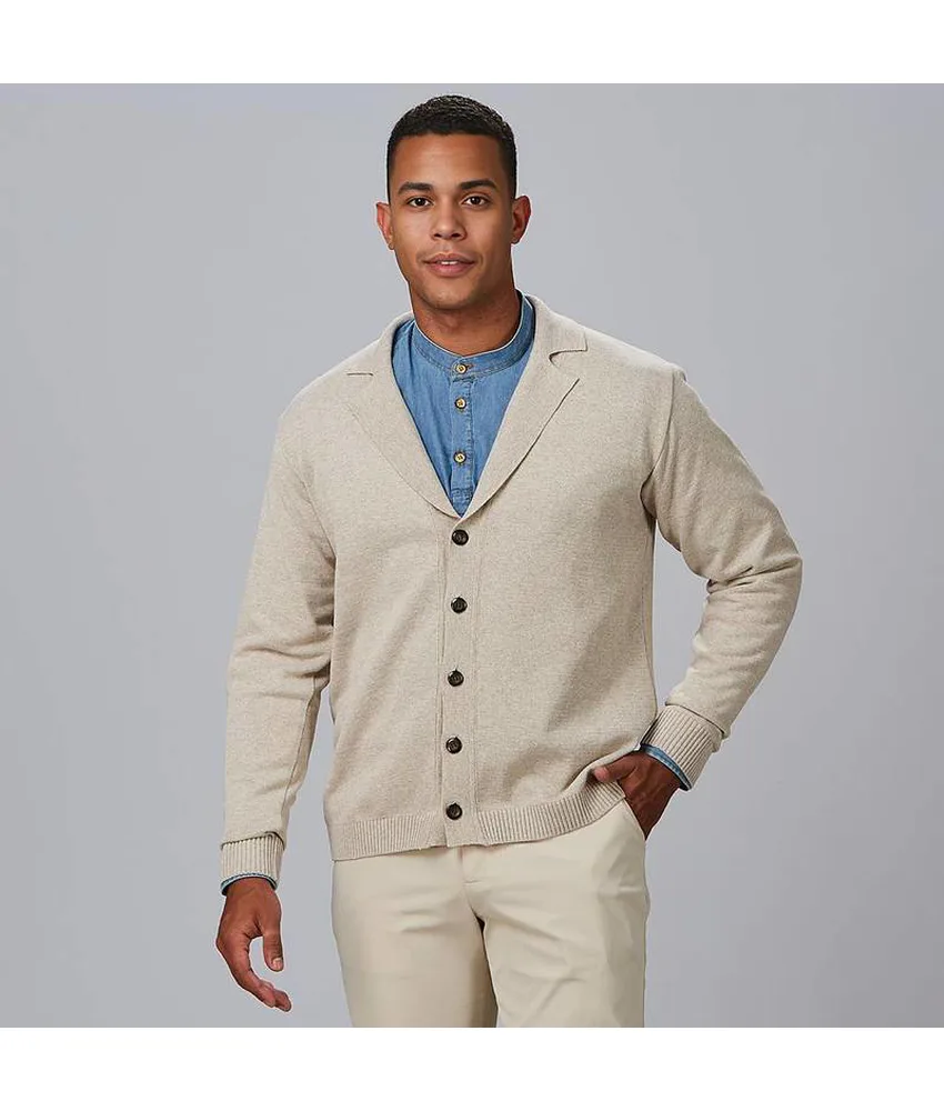 Cardigan colletto rever abbottonato uomo Garys