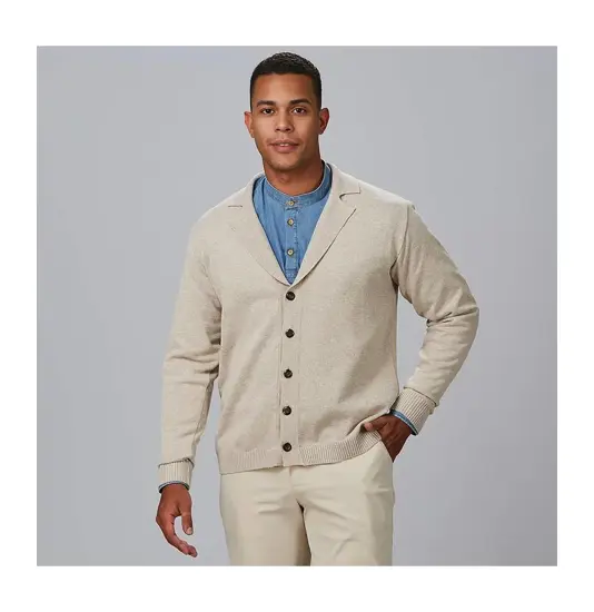 Cardigan colletto rever abbottonato uomo Garys
