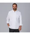 Chaqueta cocina unisex m/l sarga blanca "red line" Garys