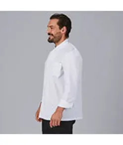 Chaqueta cocina unisex m/l sarga blanca "red line" Garys