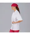 Chaqueta cocina unisex sarga blanca "red line" Garys