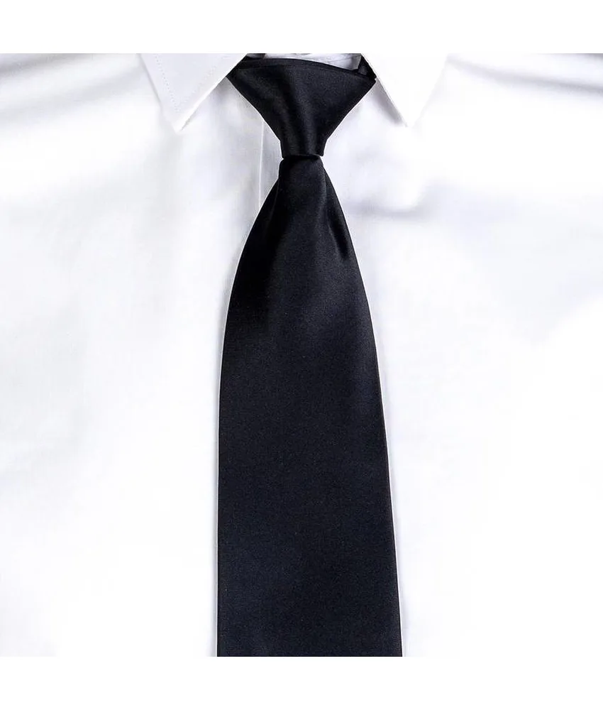 Cravatta c/nodo e elastico Garys, unisex con nodo fisso - 100% poliestere RASO
