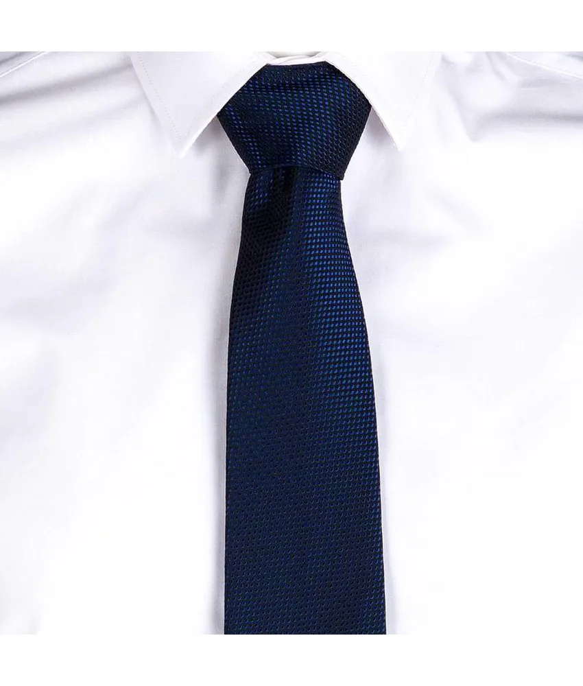 Cravatta jacquard Garys, unisex senza nodo - trama a occhio di uccello