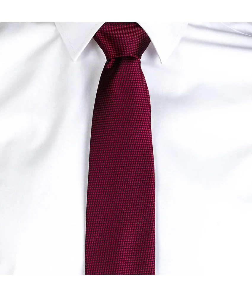 Cravatta jacquard Garys, unisex senza nodo - trama a occhio di uccello