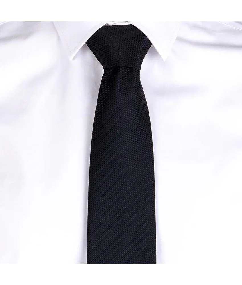 Cravatta jacquard Garys, unisex senza nodo - trama a occhio di uccello