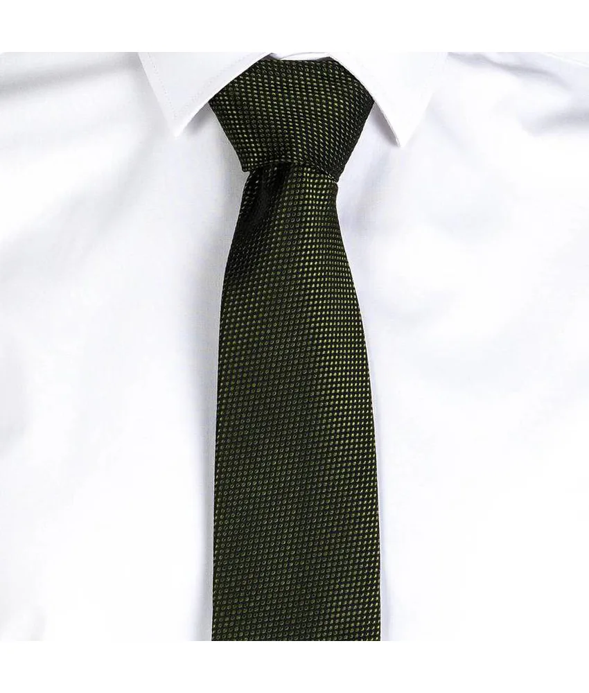 Cravatta jacquard Garys, unisex senza nodo - trama a occhio di uccello