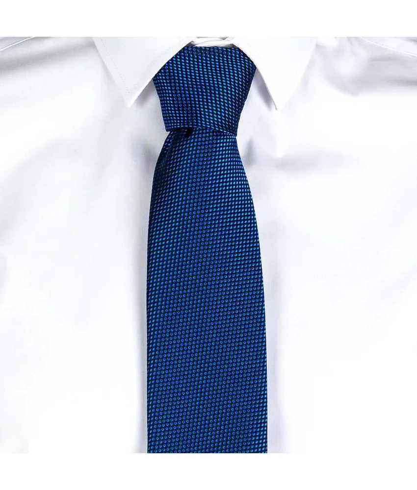 Cravatta jacquard Garys, unisex senza nodo - trama a occhio di uccello