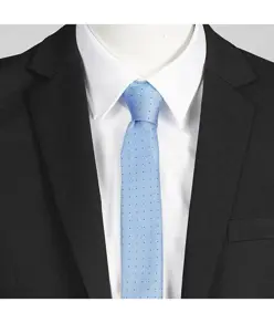 Cravatta senza nodo a lama stretta punti Garys